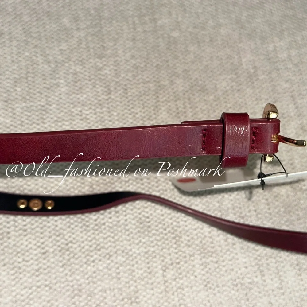ZARA Faux Leather Belt With Studs
